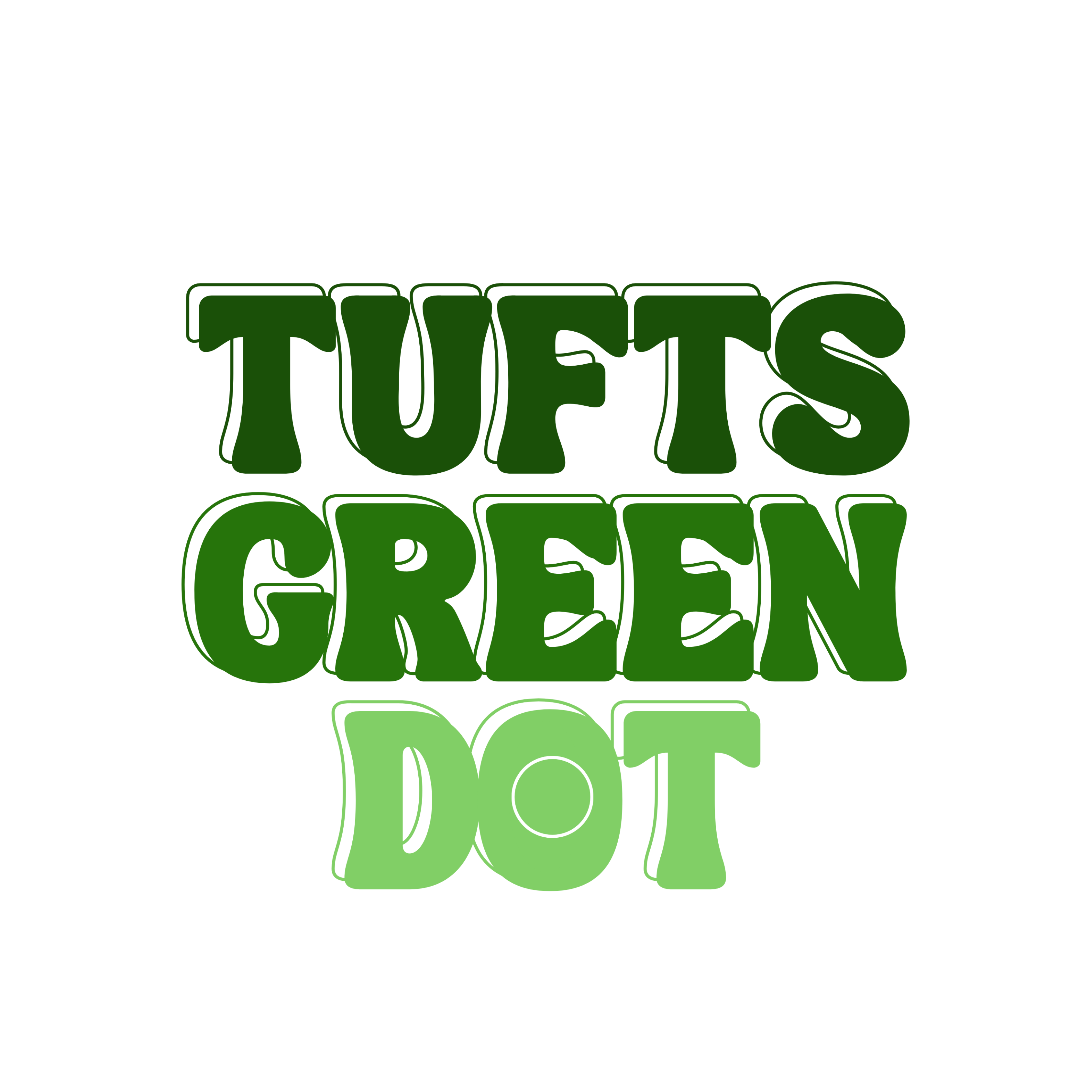 Tufts Green Dot sticker